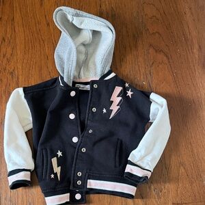 Epic Threads Black and Pink Jacket with Star and Lightning
